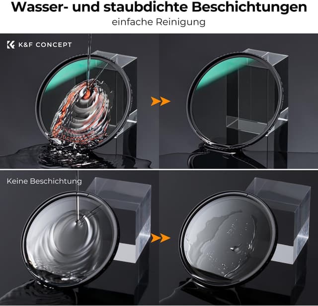 Detalle 2 de K&F CONCEPT 62mm ND-Filterset mit 3 Stufen