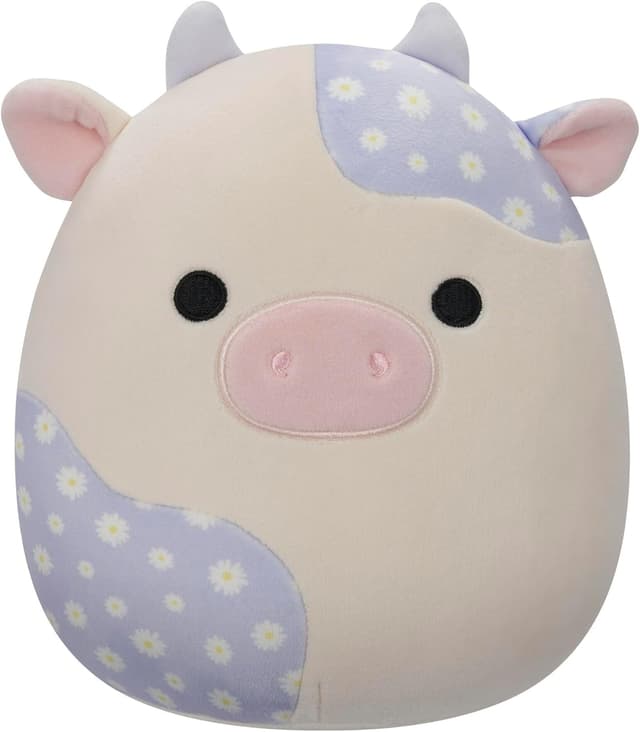 Detalle de Squishmallows SQER01486 – Liesel die Kuh mit Blumenmuster (offizielles Plüschtier, 19 cm)