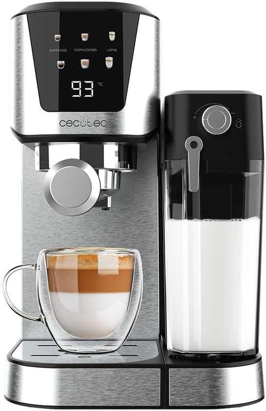 Detalle de Cecotec Power Espresso 20 Cream ☕️ Cafetera Semiautomática 20 Bares