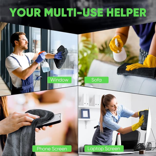 Thumbnail 5 de KKV 2-Pack Microfiber Towels 35" x 24"