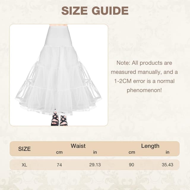 Detalle 2 de AYBUY Enaguas Muje 99 cm para vestidos