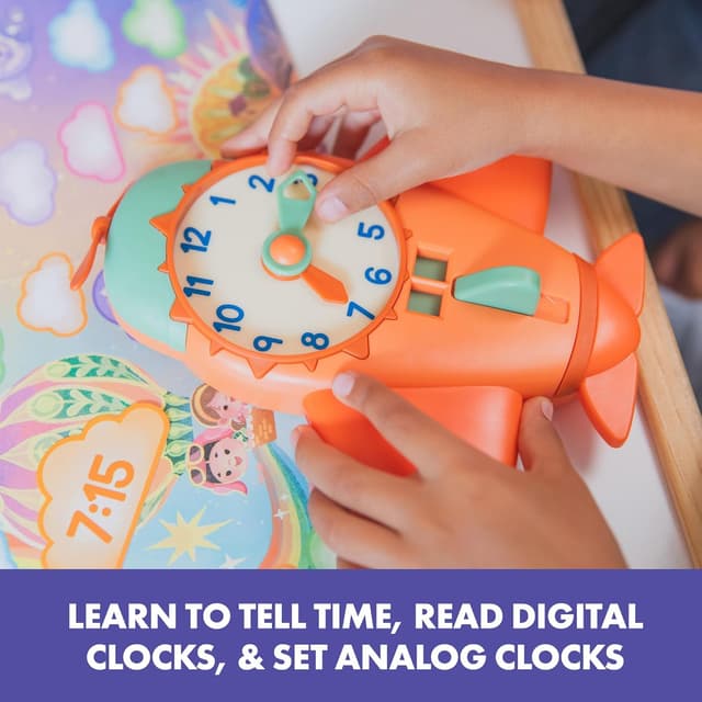 Detalle de Learning Resources Jeu d’horloge Temps de vol : jeu éducatif pour apprendre à dire l’heure (dès 4 ans)