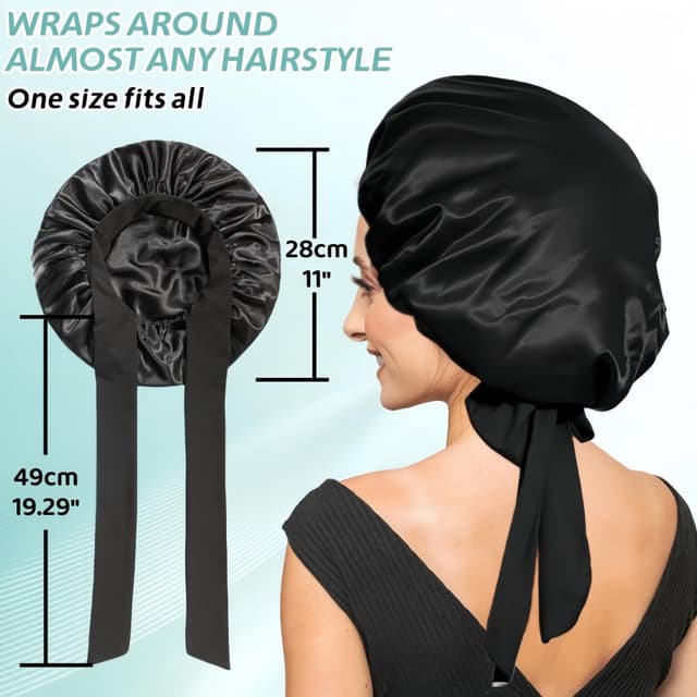 Thumbnail 4 de VECIIR Silk Bonnet Adjustable Large 13.7 in