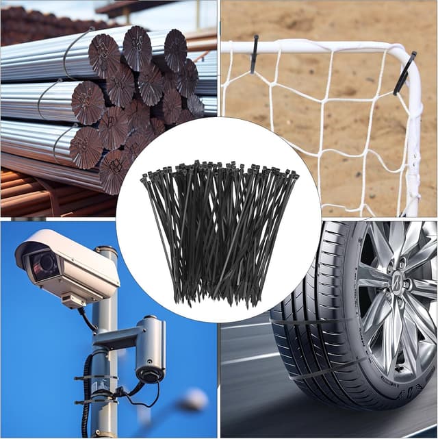 Thumbnail 6 de Yaluzibi 1000 Stück Kabelbinder schwarz (200 mm x 3,6 mm), Nylon UV-beständig, selbstsichernd