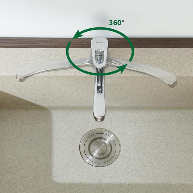 Detalle 2 de Kelleria Rubinetto Cucina girevole 360° con cartuccia in ceramica, monocomando cromato