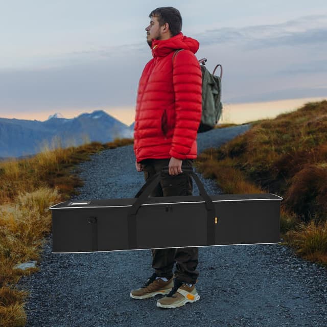 Detalle 2 de OUUTMEE Multifunktionale Stativtasche 104 x 20 x 20 cm – robuste Tragetasche mit Griff für Stative & Technik, schwarz