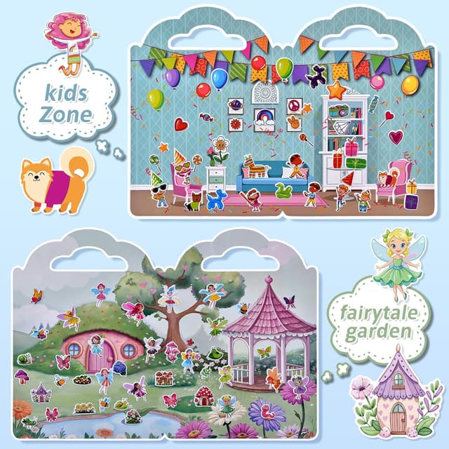 Detalle 2 de Cosomia 6 Set Puffy Sticker Books 260pcs