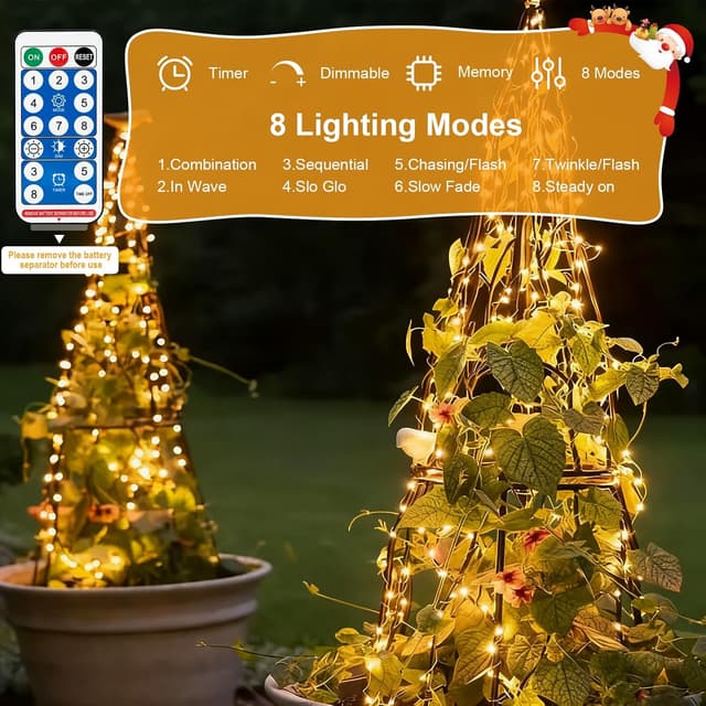 Detalle 2 de Bigzom Lichterkette 10 m mit 100 LEDs