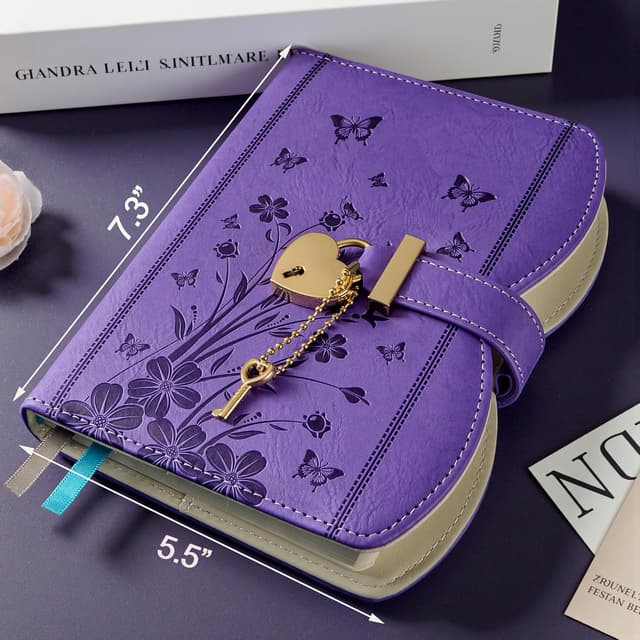 Detalle 2 de HwxBen Diario Segreto con Lucchetto Viola