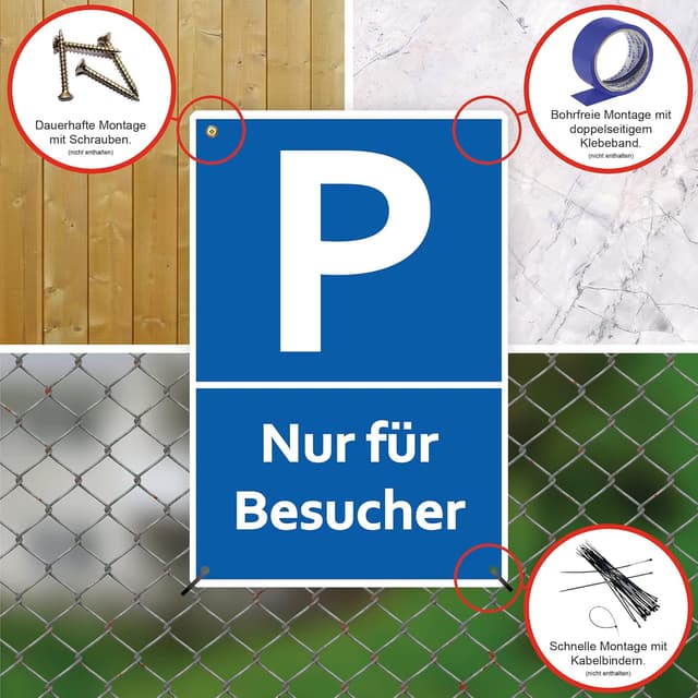 Thumbnail 2 de STROBO XXL Parkplatzschild 30x40 cm