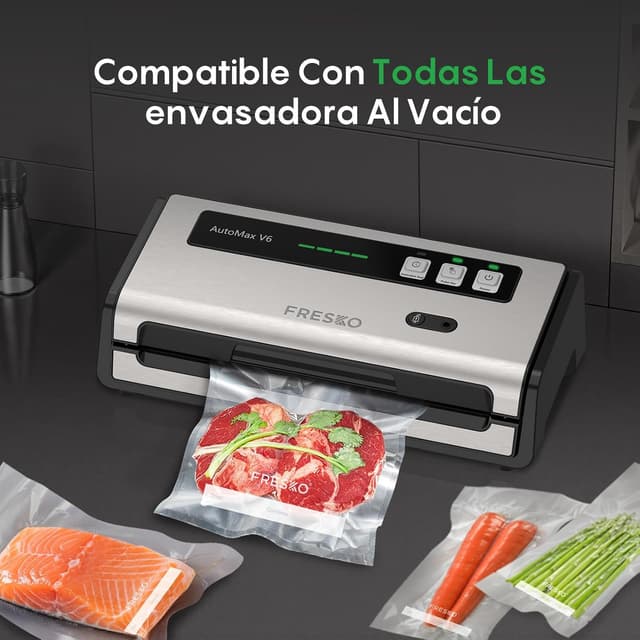 Detalle 2 de FRESKO Sacchetti Sottovuoto Alimenti 120 pezzi 20x30 cm, senza BPA e approvati FDA