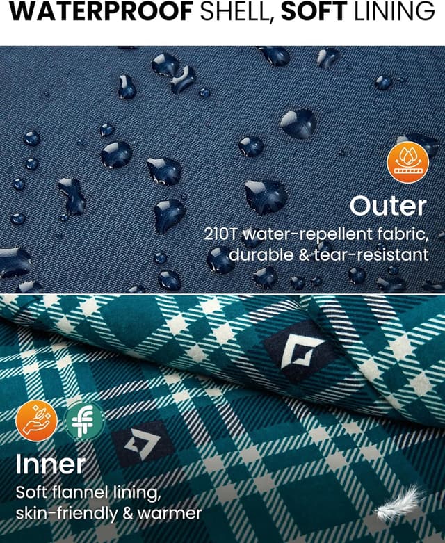 Detalle de KingCamp winter sleeping bag, 300 g/m²