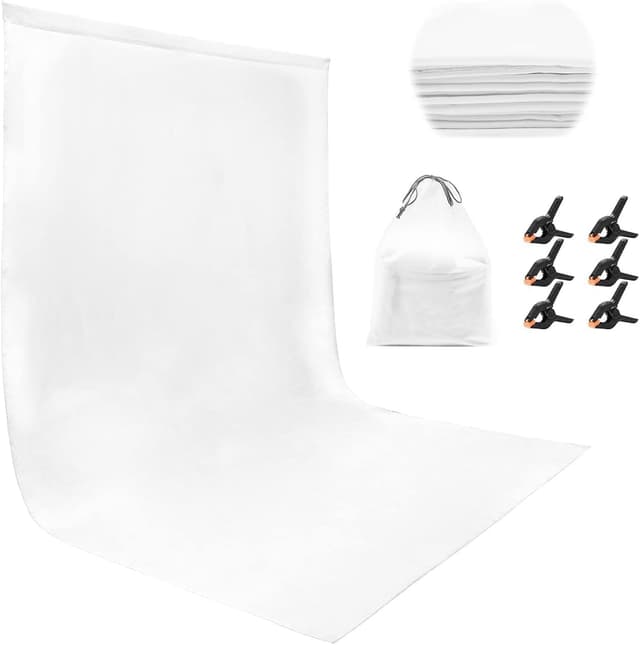 Imagen de RTUIY White Backdrop 1.8×2.8m photography backdrop 🎥 en OfertitasTOP
