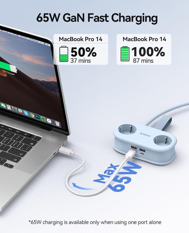 Thumbnail 1 de ORICO AP3 65W GaN Presa da Viaggio
