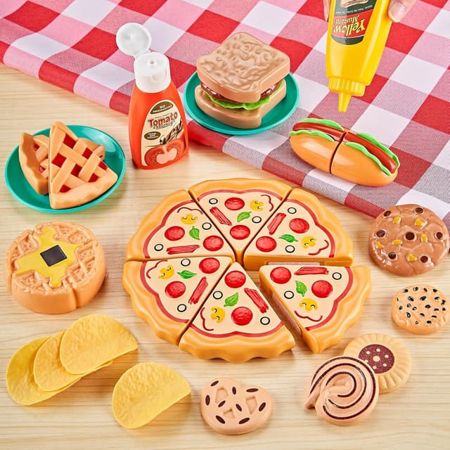 Thumbnail 2 de 85Pc Pretend Play Food Set for Kids 🍽