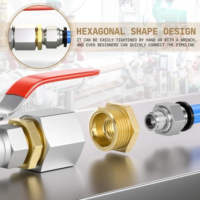 Thumbnail 4 de Bwintech 6er Reduzierverbinder 1/8–1/4 BSP