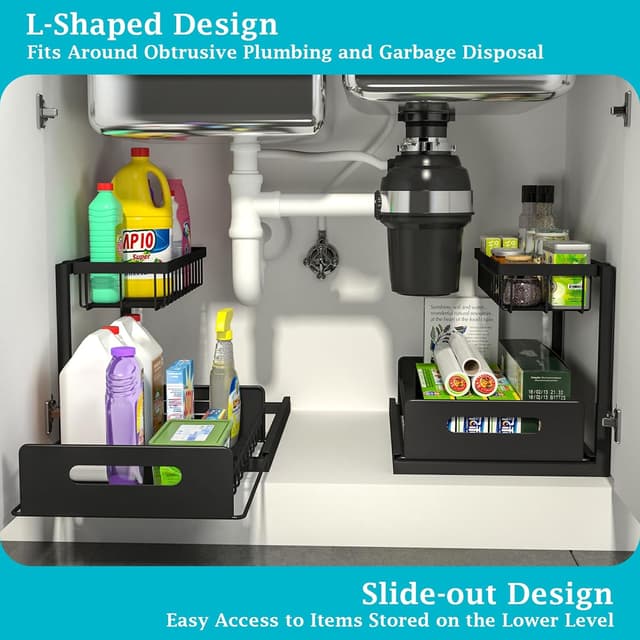 Thumbnail 2 de REALINN Under Sink Organizer 2-Pack