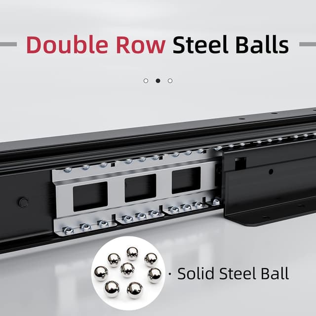 Thumbnail 4 de AOLISHENG Bottom Mount Heavy Duty Drawer Runners 120kg 🪚