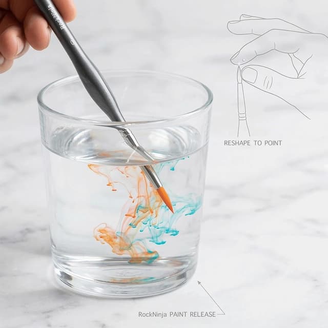 Thumbnail 4 de Rock Ninja Pinsel Set Malen 9 Stück