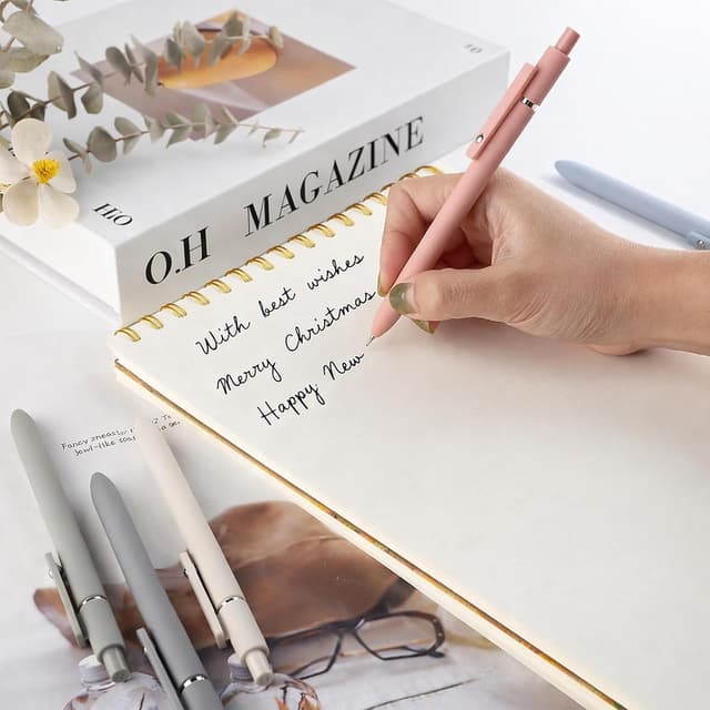 Detalle 1 de FIOVER Gel Pens 5pc 0.5mm Black Ink