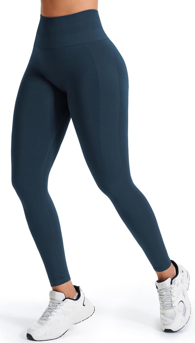 Detalle de JOYSPELS Damen Scrunch Sport Leggings Seamless – nahtarm, 360° Stretch und „Squat-proof“