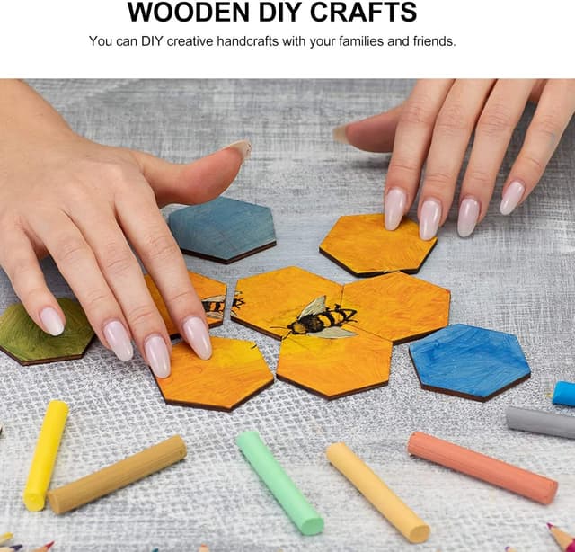 Thumbnail 3 de Milisten Beech wooden pieces 50 pcs 1.57in 🪵