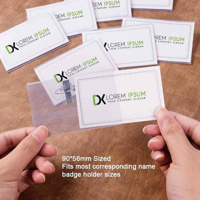 Thumbnail 3 de Vicloon Porte Badge 16Pcs PVC Transparent