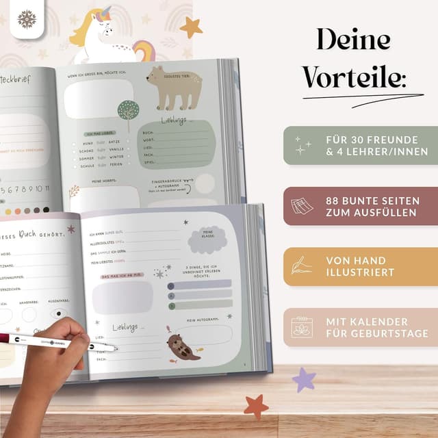 Thumbnail 2 de Lebenskompass Freundebuch Schule Ocean