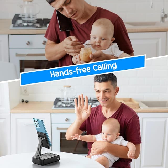 Detalle 2 de TechGlow Foldable Phone Stand 360°