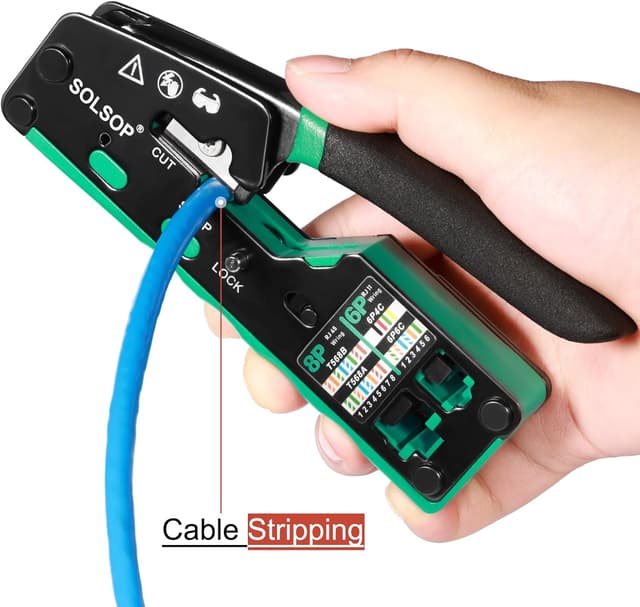 Detalle de Solsop RJ45 crimp tool, Cat6