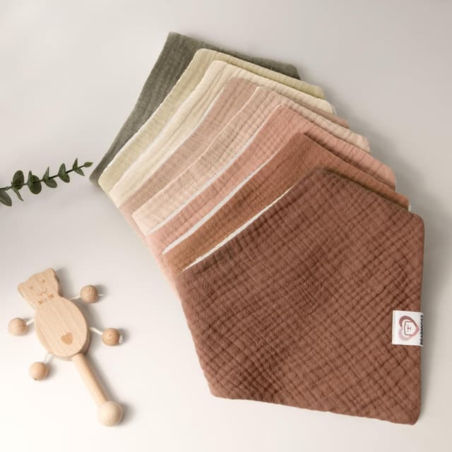 Thumbnail 6 de Bearmoss Lätzchen Musselin Halstuch 8 Stück 👶