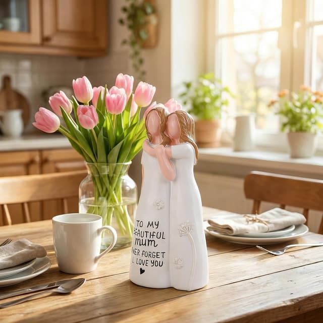 Detalle 1 de QBEJIME Mum and Daughter figurine gift