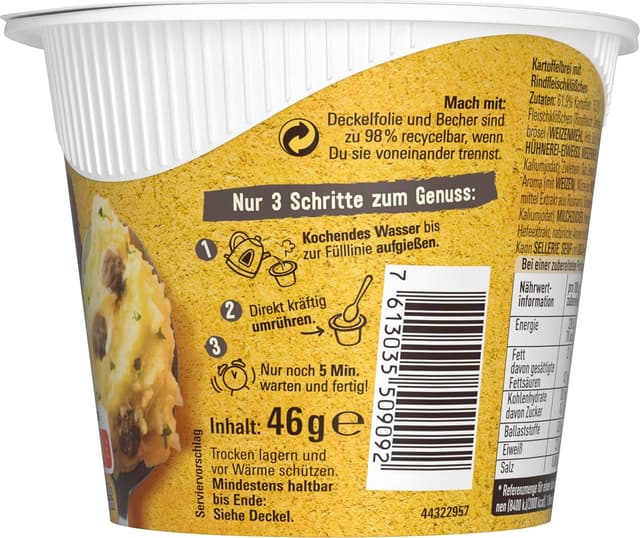 Thumbnail 4 de MAGGI 5 Minuten Terrine Kartoffelbrei 8×46g 🍲