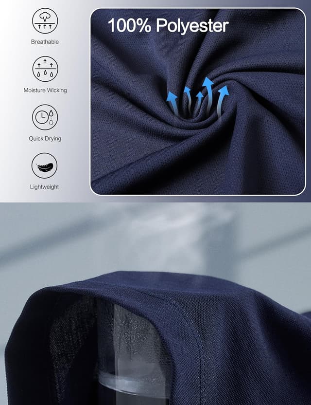 Detalle de Cimic Sport-T-Shirts Herren im 1/3/5/7er Pack – schnelltrocknend, atmungsaktiv & für Training, Laufen und Fitness