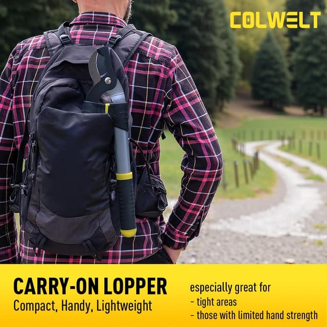 Detalle 2 de Colwelt Garden Shears Set 3-Pack: 42cm bypass loppers, hedge clippers & 20cm secateurs