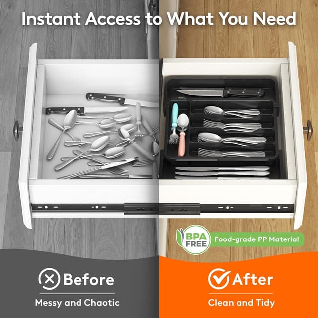 Thumbnail 6 de Lifewit Silverware Drawer Organizer expandable tray 🍽