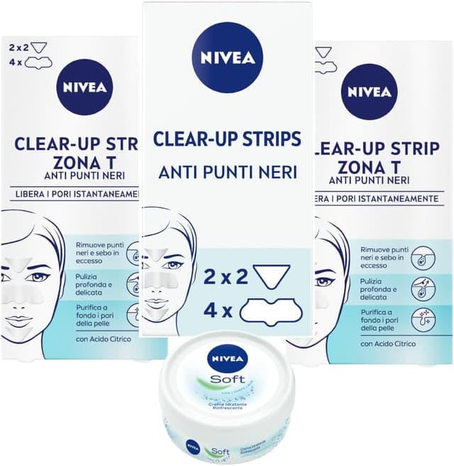 Detalle de NIVEA Clear-Up Strips cerotti punti neri 18
