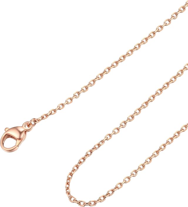 Detalle de FOCALOOK Collana sottile da donna e uomo in acciaio inox 316L con catena di ricambio per pendente