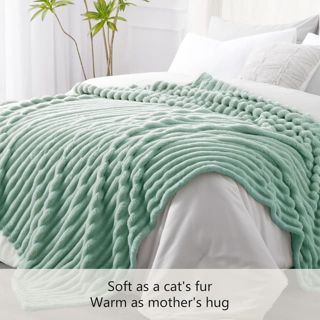 Detalle 2 de RUIKASI Fleece Throw Blanket 230x270cm 🛋