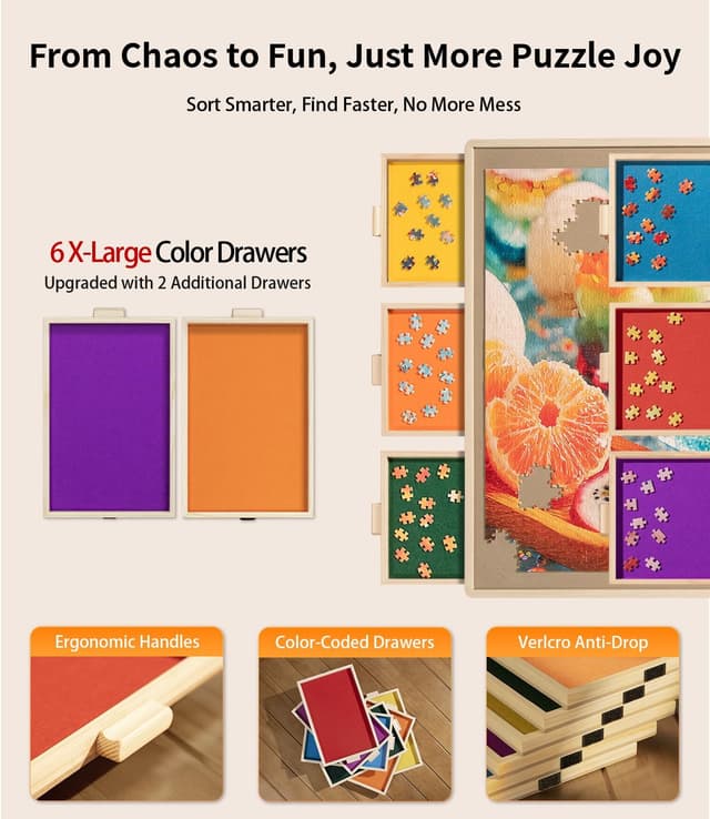 Thumbnail 2 de JOIN&JOY 1500 Piece Puzzle Board Pro 34" x 25