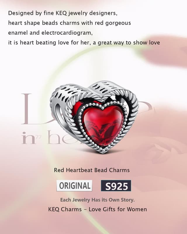 Detalle de KEQ 925 Sterling Silber „Unendliche Familie“ Charm-Anhänger für Armband