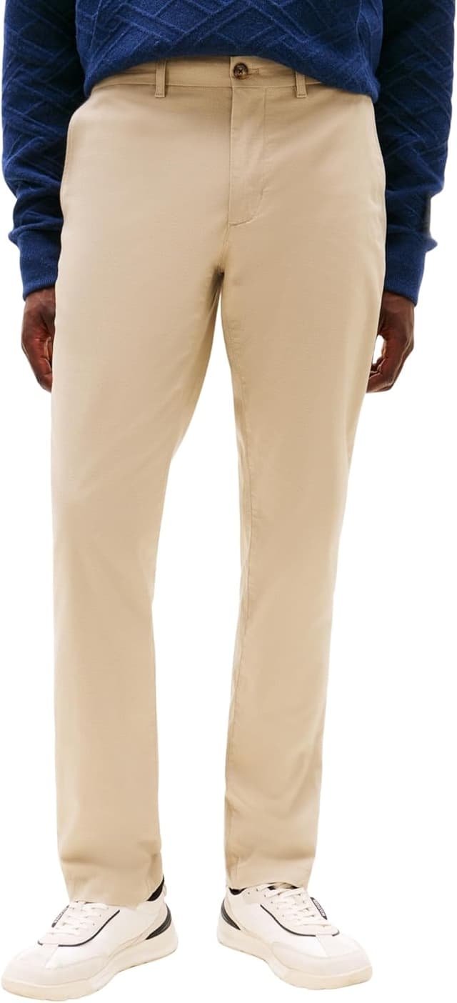 Detalle de Tommy Hilfiger Men’s Denton Printed Structure Straight Fit Chinos