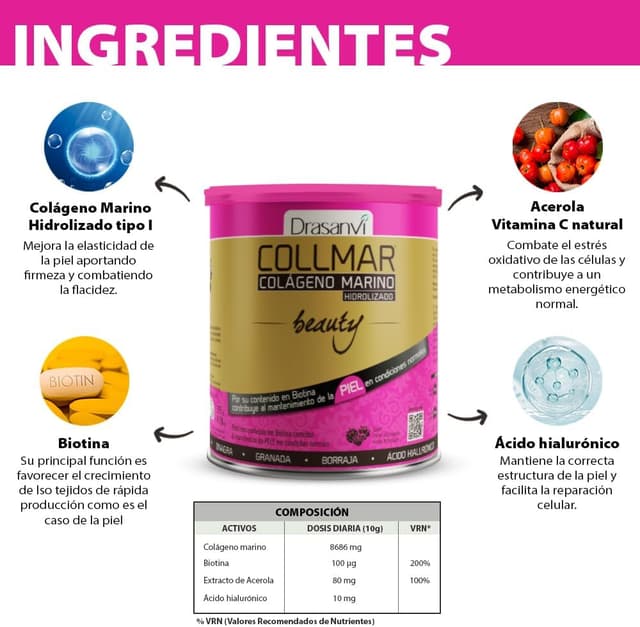 Thumbnail 6 de DRASANVI COLLMAR BEAUTY 275 g colágeno marino