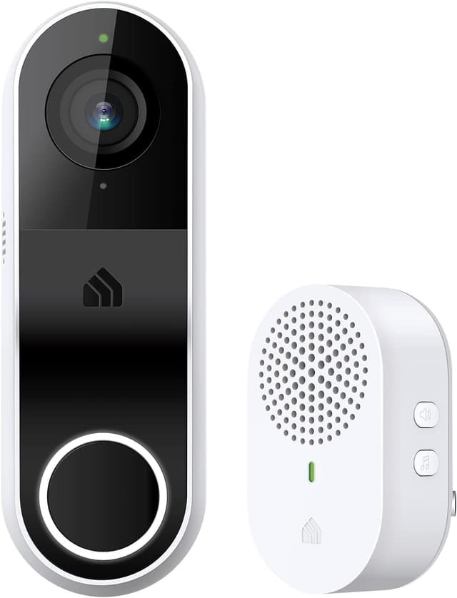 Detalle de Kasa Smart Video Doorbell Camera Hardwired (KD110) with Chime, 2K, Night Vision, 2-Way Audio
