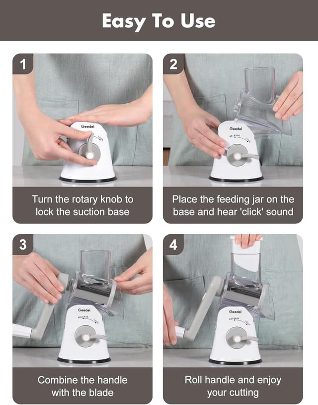 Thumbnail 6 de Geedel Käsereibe 5-fach 🧀