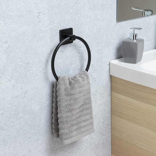 Thumbnail 1 de TATAY Aro Toallero Negro NERO, Acero Inoxidable