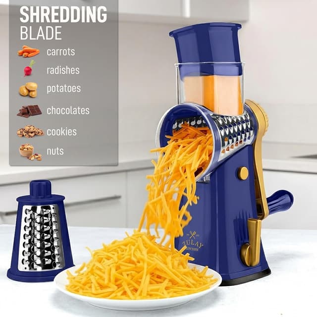Detalle de Zulay Kitchen Rotary Cheese Grater 5 🧀