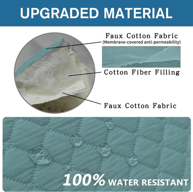 Thumbnail 2 de Ystyle Trapuntato Natalizio Copridivano 3 Posti Blu chiaro