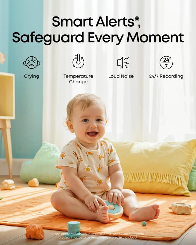 Thumbnail 5 de eufy Baby Monitor C10 2K camera with 12 h battery
