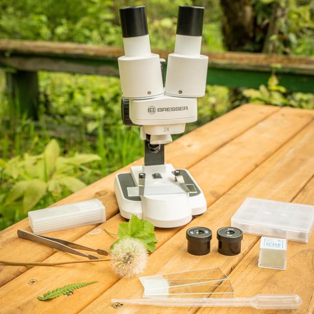 Thumbnail 1 de Bresser Microscopio Estéreo Junior 🥽 Blanco